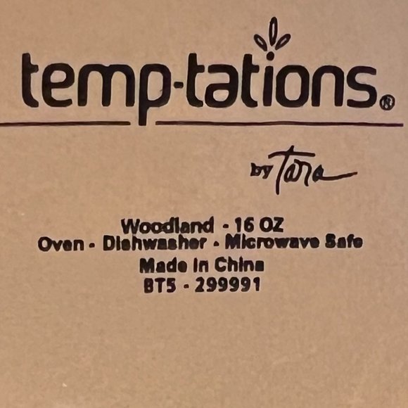 Temp-tations by Tara WOODLAND Embossed Tree Ring Pattern Mug with Red Cardinal - Picture 9 of 9